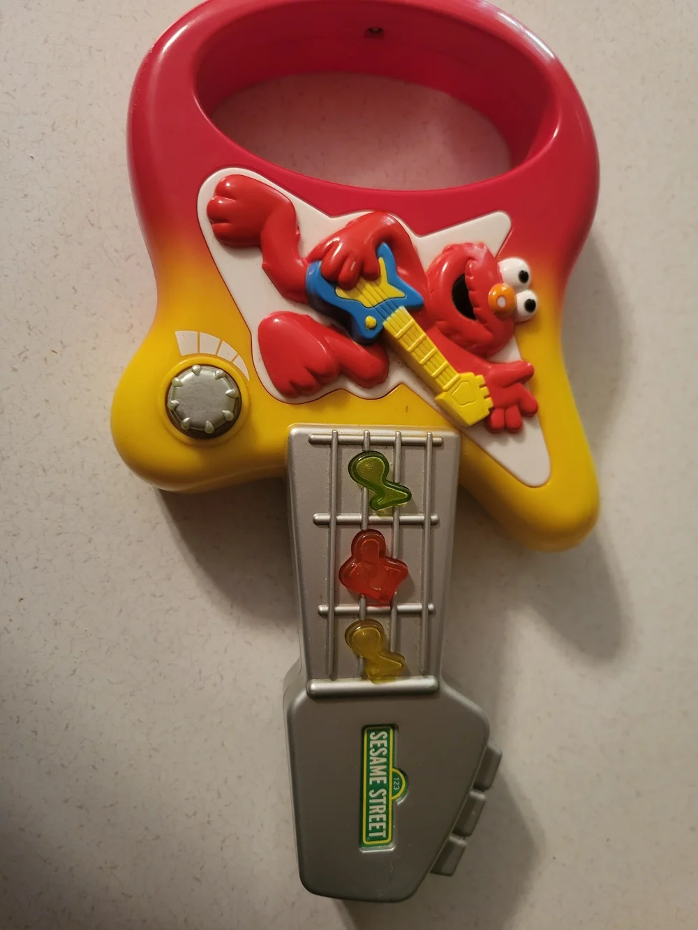 Vintage Mattel Sesame Street Music Works Mini Guitar Elmo 2002  - Tested Working